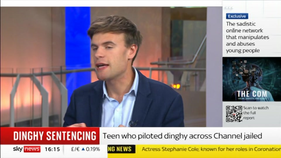 Still from Sky News at 15:30