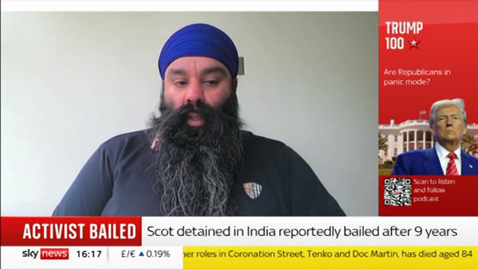 Still from Sky News at 17:00