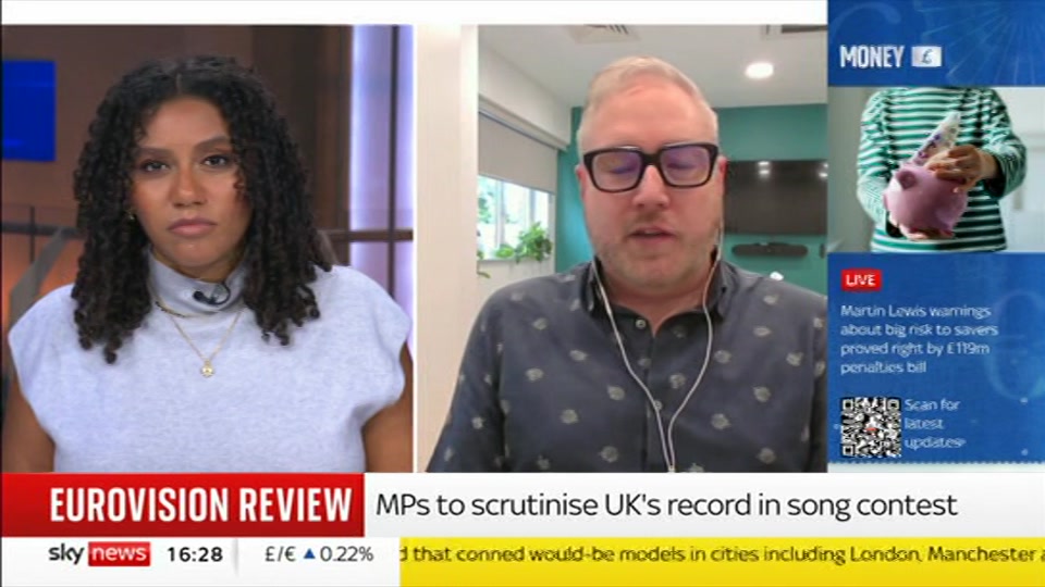 Broadcast still at 28m. Sky News, Sky News Today, 18 September 2026.