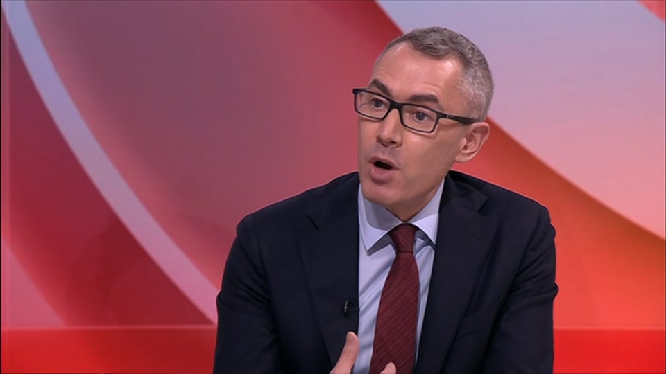 Broadcast still at 17m. BBC One, BBC News, 18 September 2026.