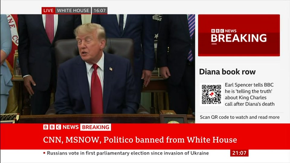 Still from BBC News at 7:30