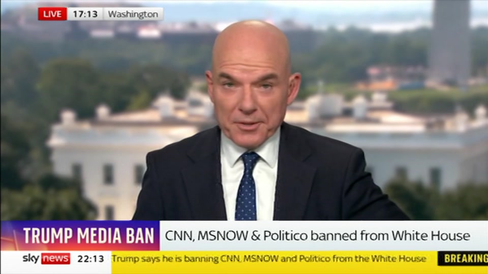 Still from Sky News at 13:00