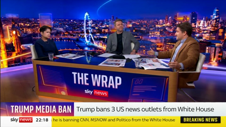 Still from Sky News at 18:00