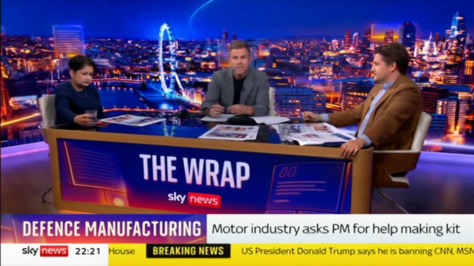 Still from Sky News at 21:30