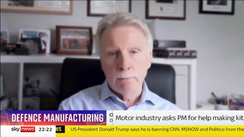 Still from Sky News at 22:00