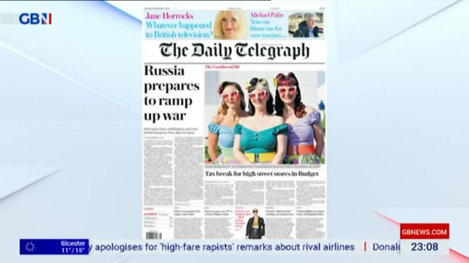 Broadcast still at 8m. GB News, New: Patrick Christys Tonight Late..., 18 September 2026.