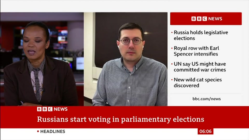 Broadcast still at 6m 30s. BBC News, 18 September 2026.