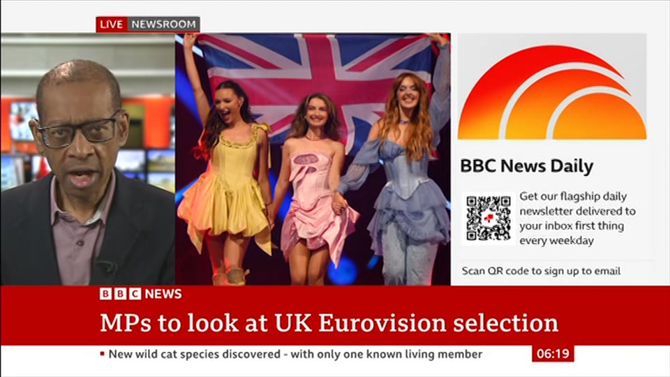 Still from BBC News at 19:00