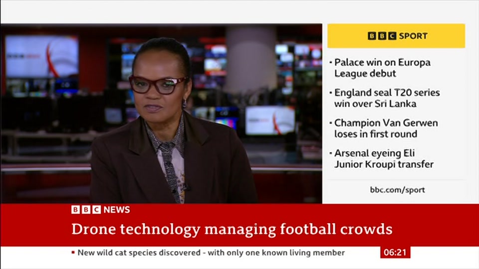 Still from BBC News at 21:00