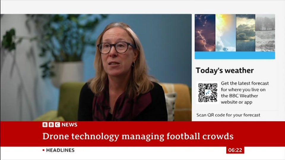 Broadcast still at 22m 30s. BBC News, 18 September 2026.