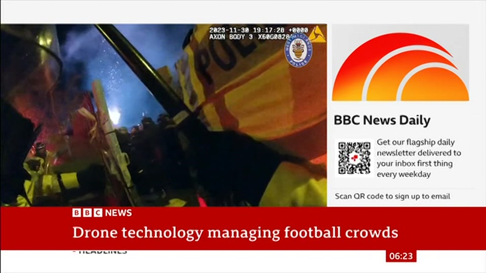 Still from BBC News at 23:30