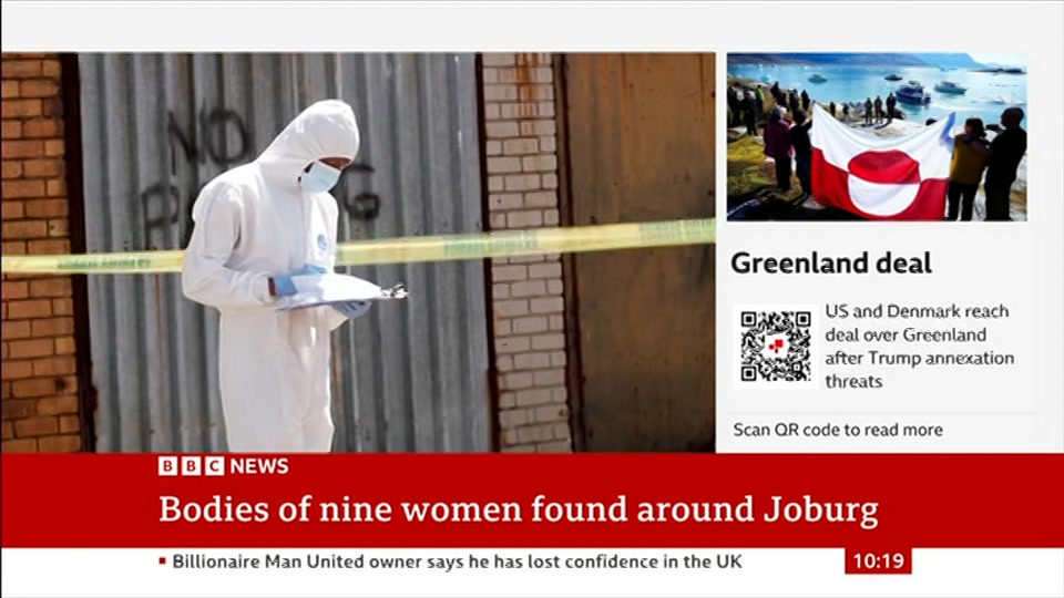 Broadcast still at 19m. BBC News, 19 September 2026.