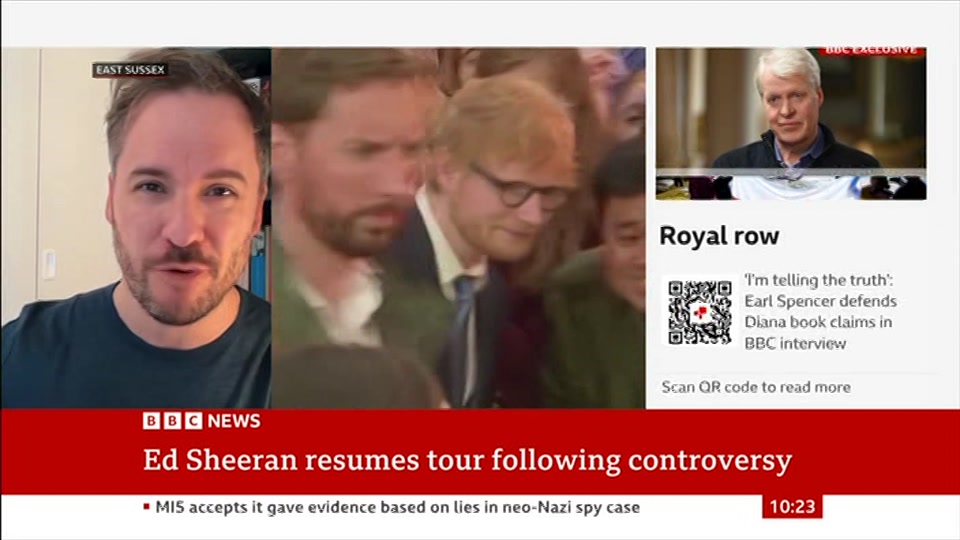 Still from BBC News at 23:00