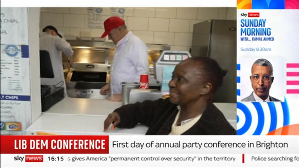 Broadcast still at 15m. Sky News, Sky News Today, 19 September 2026.