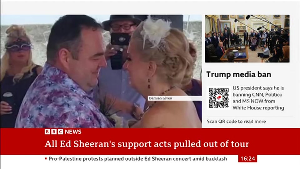 Broadcast still at 24m. BBC News, 19 September 2026.