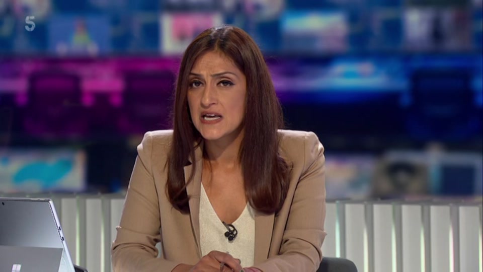 Broadcast still at 2m. Channel 5, 5 News Weekend, 19 September 2026.