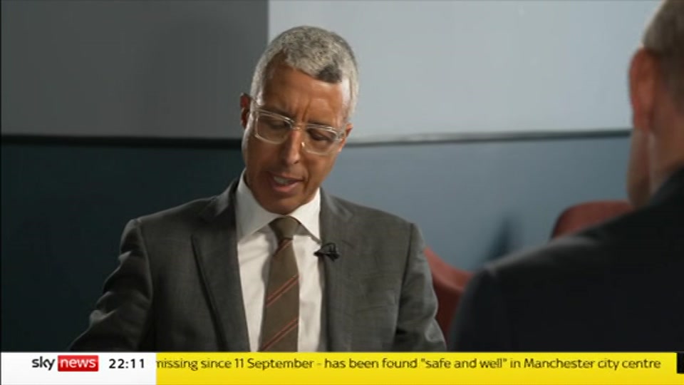 Still from Sky News at 11:30