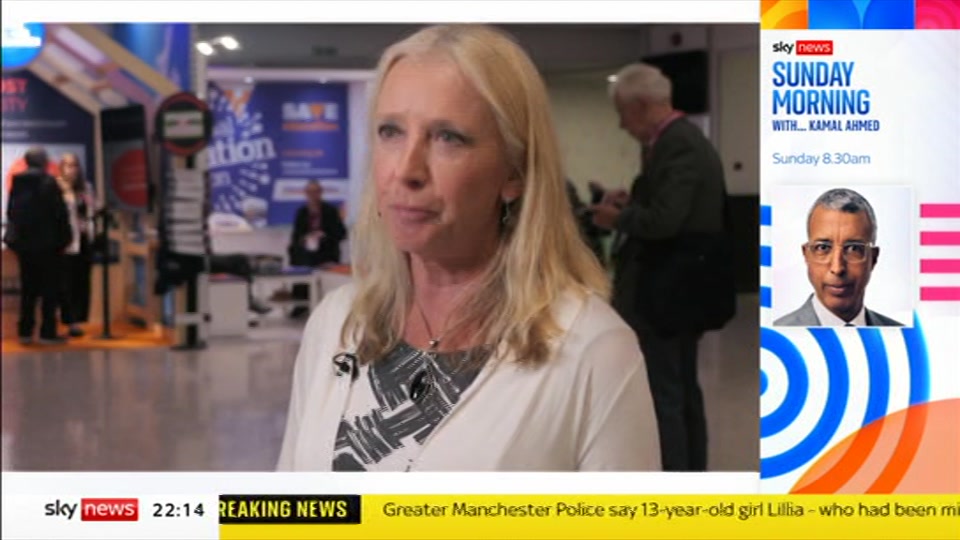 Still from Sky News at 14:00
