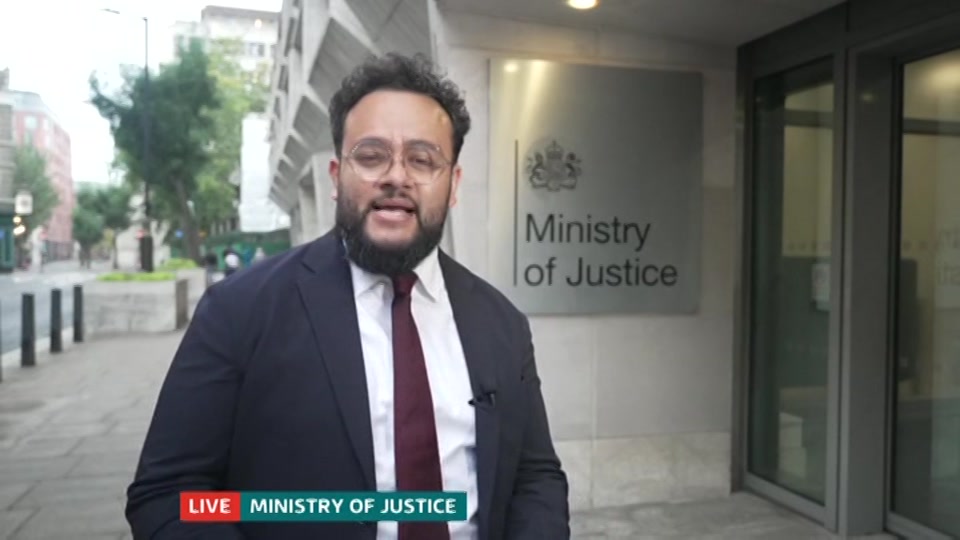 Broadcast still at 8m 30s. ITV, ITV Evening News, 19 September 2026.