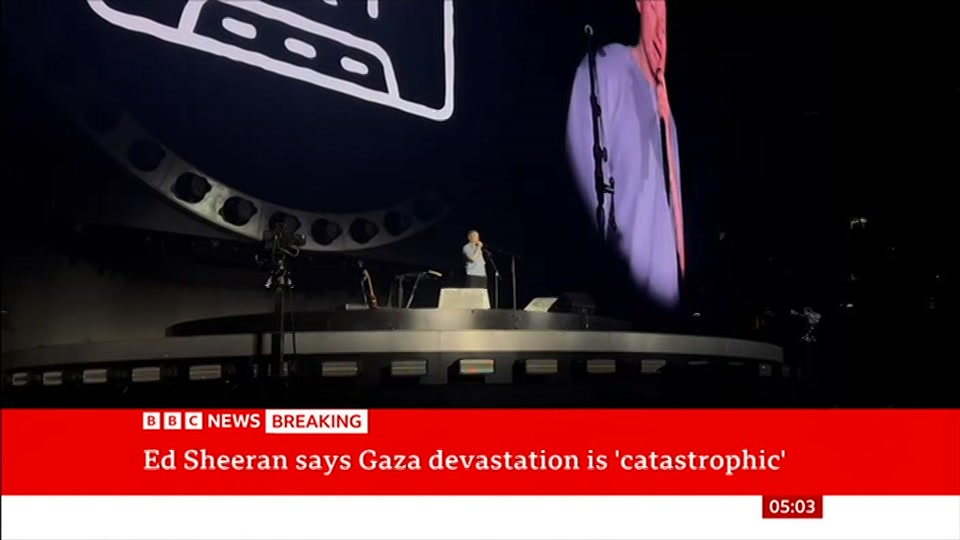 Still from BBC News at 3:00