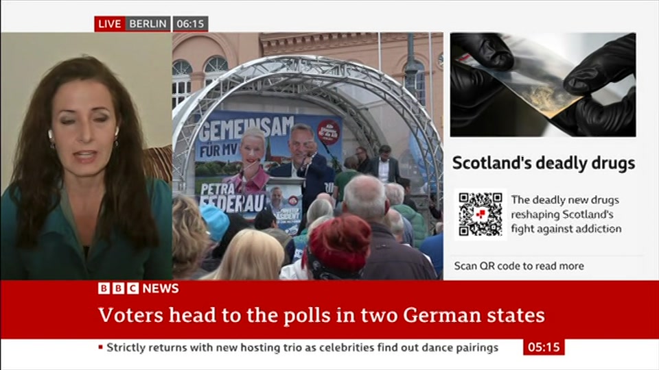 Broadcast still at 15m 30s. BBC News, 20 September 2026.