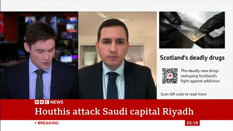 Still from BBC News at 18:30