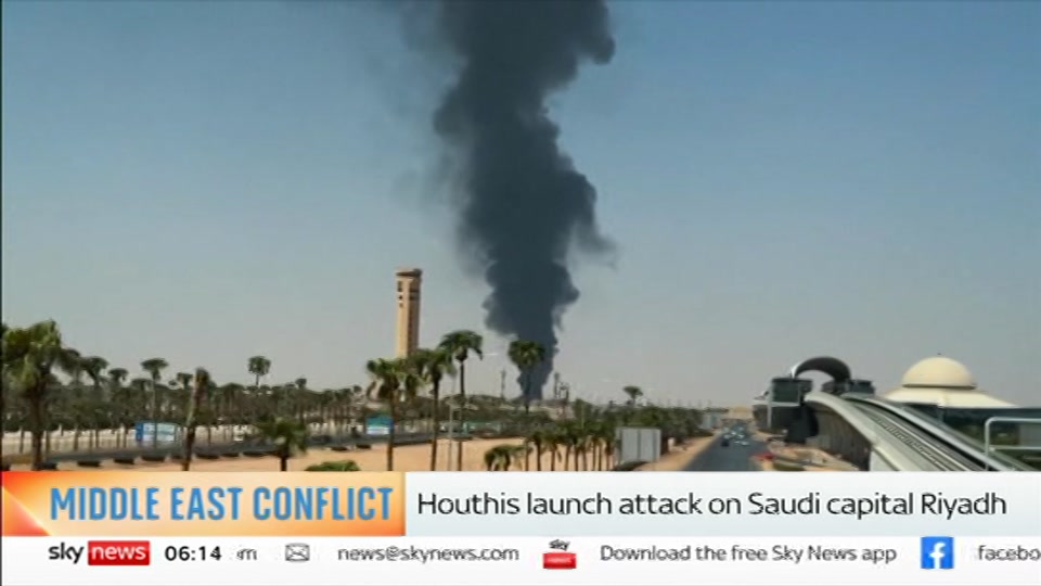 Still from Sky News at 14:00
