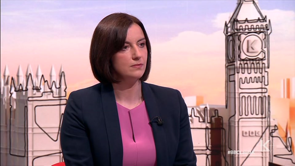 Broadcast still at 22m. BBC One, Sunday with Laura Kuenssberg, 20 September 2026.