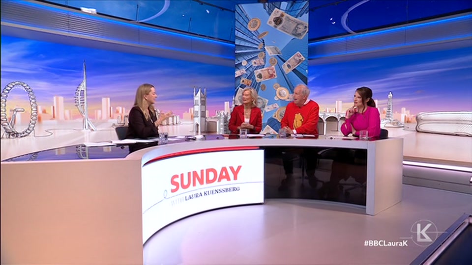 Broadcast still at 30m 30s. BBC One, Sunday with Laura Kuenssberg, 20 September 2026.