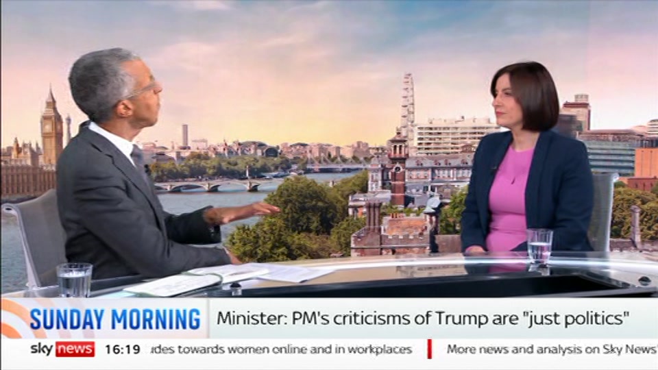 Broadcast still at 19m. Sky News, Sky News Today, 20 September 2026.