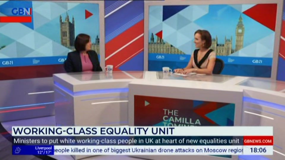 Broadcast still at 6m. GB News, New: The Camilla Tominey Show..., 20 September 2026.