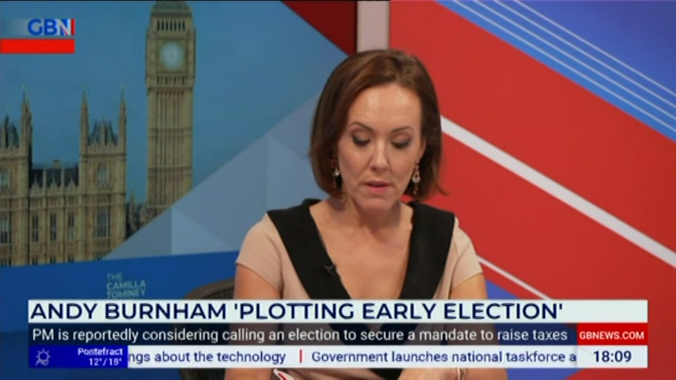 Still from GB News at 9:00