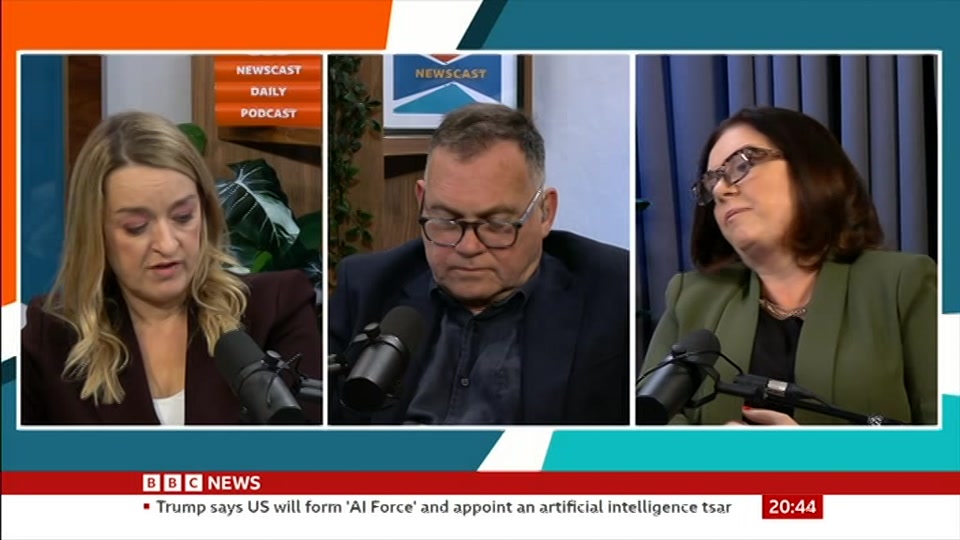 Broadcast still at 14m. BBC News, Newscast, 20 September 2026.