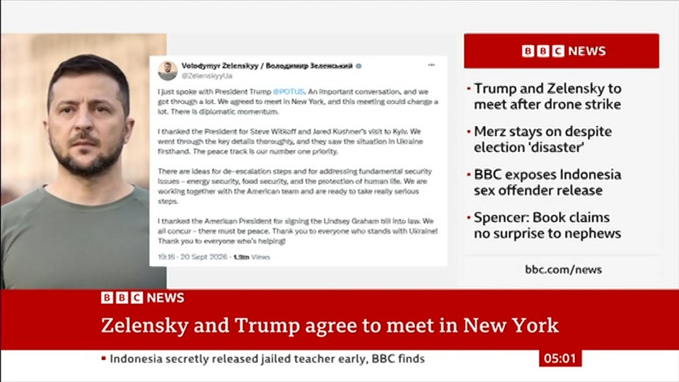 Still from BBC News at 1:30