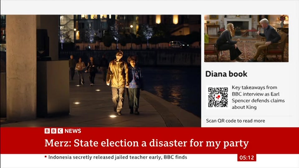 Still from BBC News at 12:00