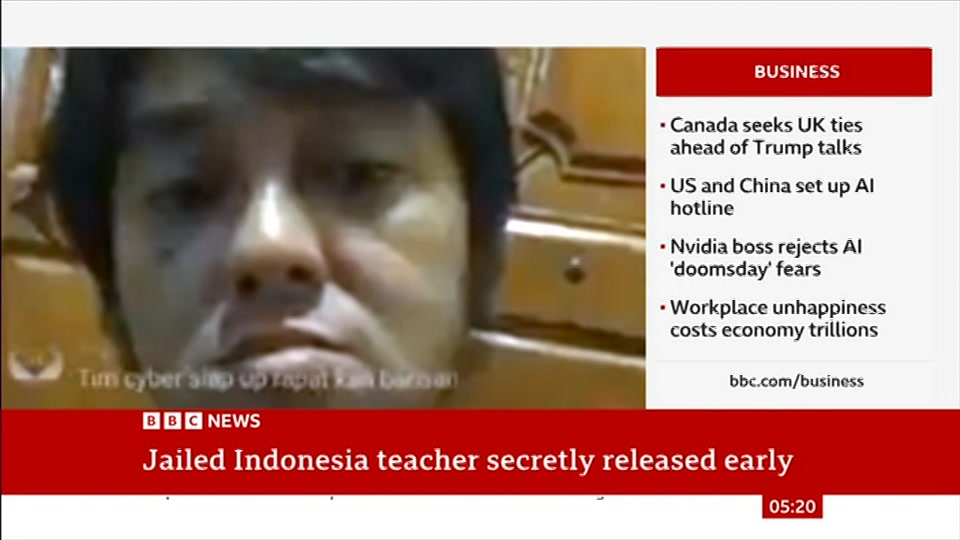 Broadcast still at 20m 30s. BBC News, 21 September 2026.