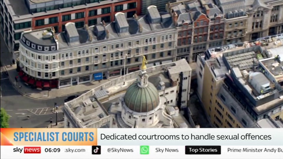 Still from Sky News at 9:00