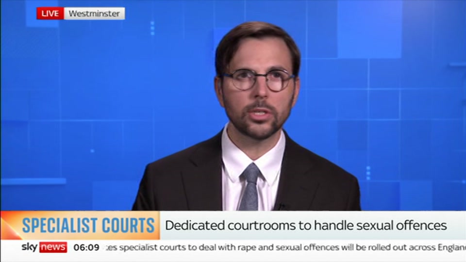 Broadcast still at 9m 30s. Sky News, Mornings, 21 September 2026.
