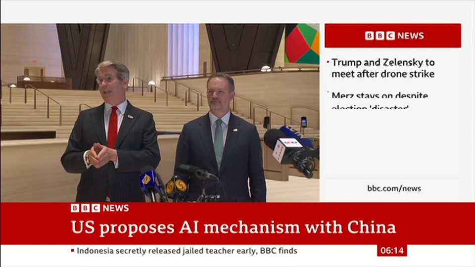 Broadcast still at 14m. BBC News, 21 September 2026.