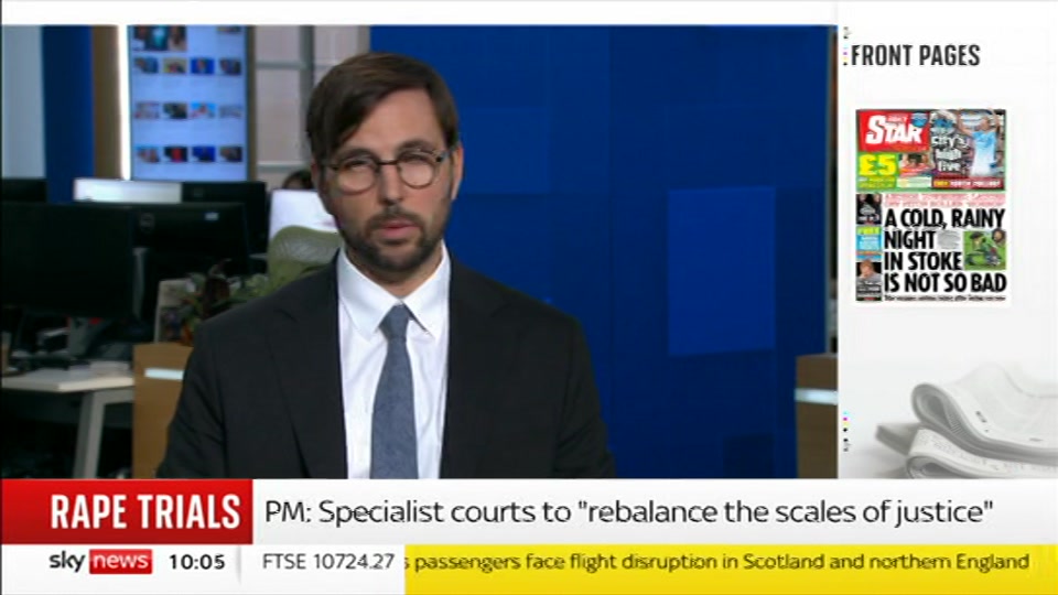 Still from Sky News at 5:00