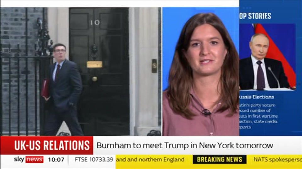 Broadcast still at 7m 30s. Sky News, Sky News Today with Gareth Barlow, 21 September 2026.