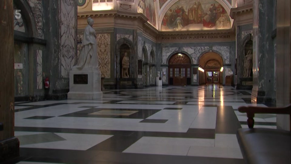 Broadcast still at 0s. Channel 5, 5 News at Lunchtime, 21 September 2026.