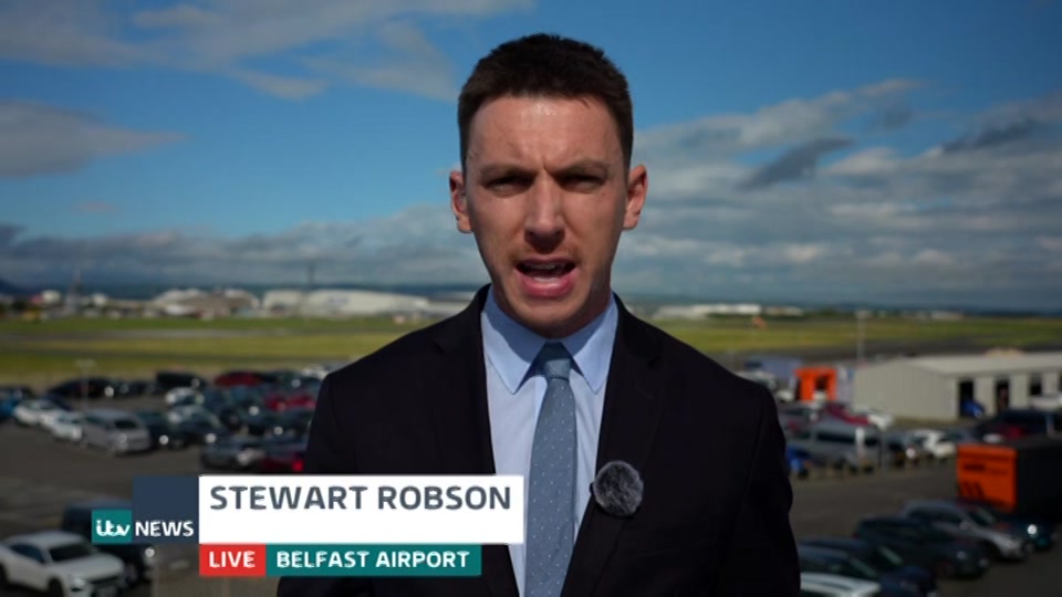 Broadcast still at 2m. ITV, ITV Lunchtime News, 21 September 2026.
