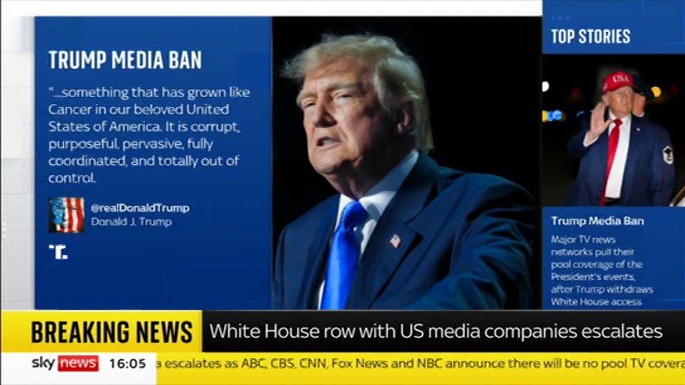 Still from Sky News at 5:00