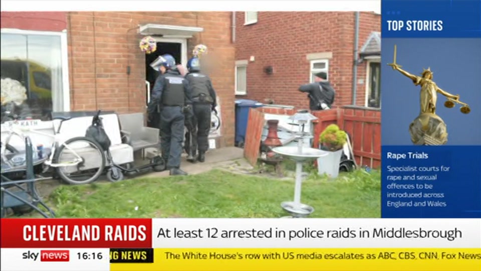 Broadcast still at 16m 30s. Sky News, Sky News Today with Jayne Secker, 21 September 2026.