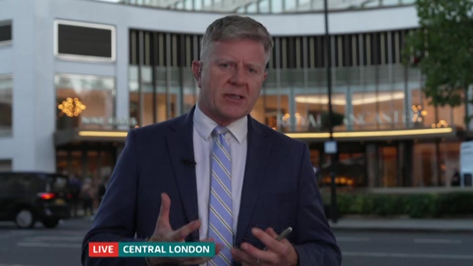 Broadcast still at 14m. ITV, ITV Evening News, 21 September 2026.