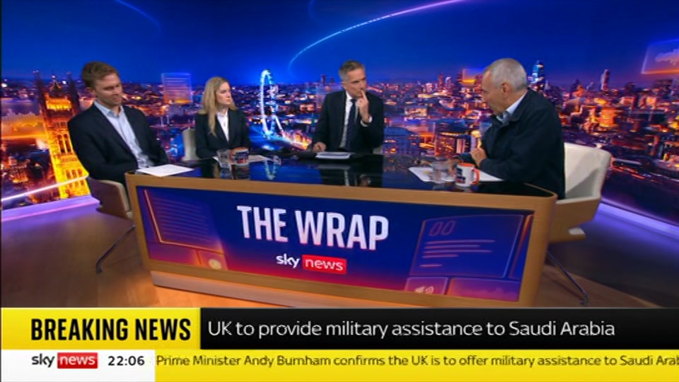 Still from Sky News at 6:30