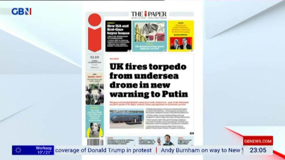 Still from GB News at 5:00