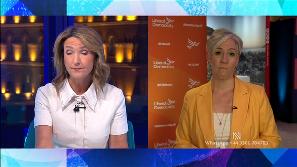 Broadcast still at 27m. BBC Two, Newsnight, followed by Weather, 21 September 2026.