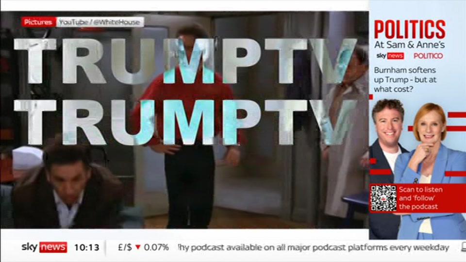 Broadcast still at 13m. Sky News, Sky News Today with Gareth Barlow, 22 September 2026.